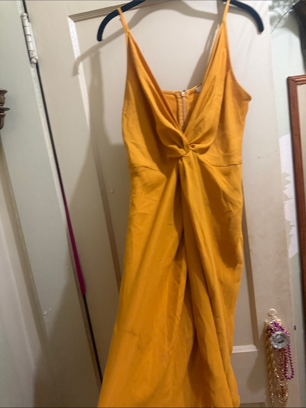 Forever 21 Mustard Knot-Midi Dress - Picture 3 of 5